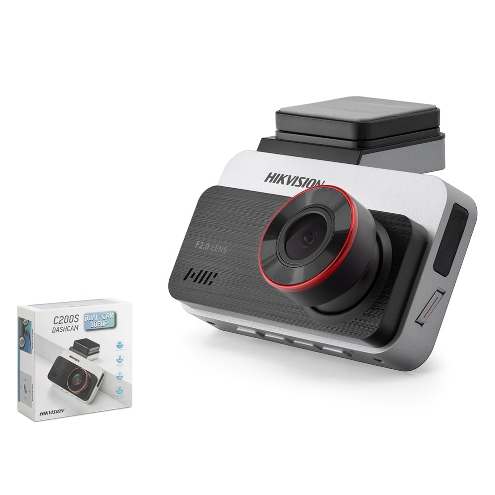 HIKVISION AE-DC2328-C200S Araç İçi Kamera 1080p Çift Kameralı 3 İnç Wi-Fi Siyah
