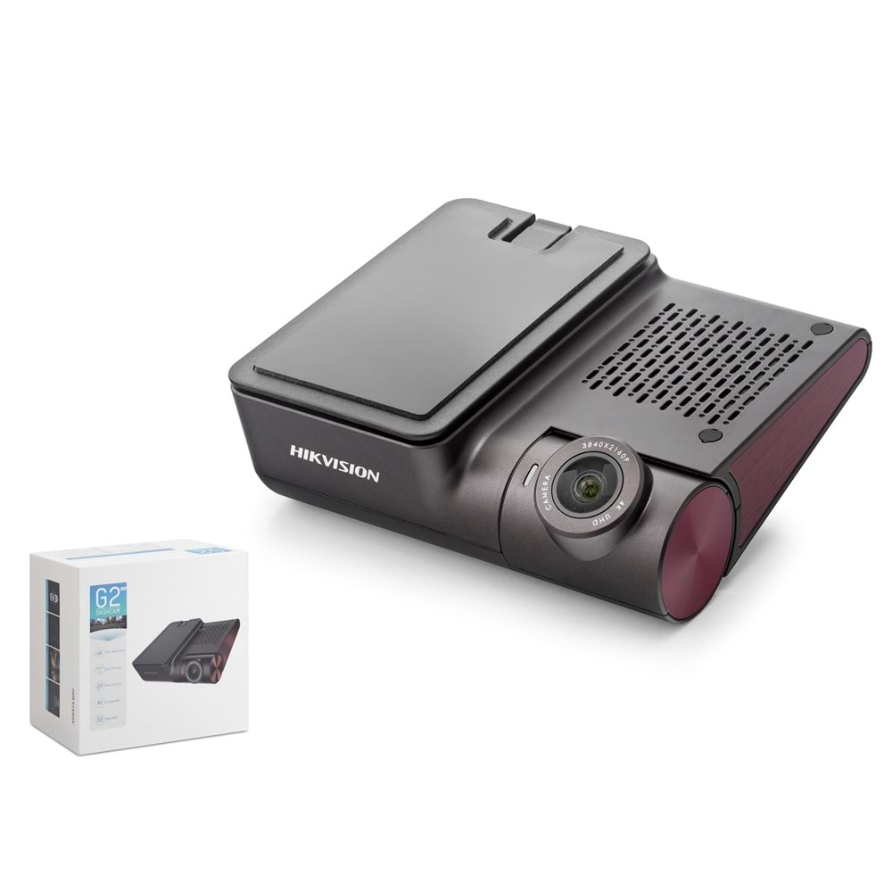 HIKVISION AE-DC8322-G2PRO Araç İçi Kamera 4K Çift Kameralı Wi-Fi GPS ADAS Siyah