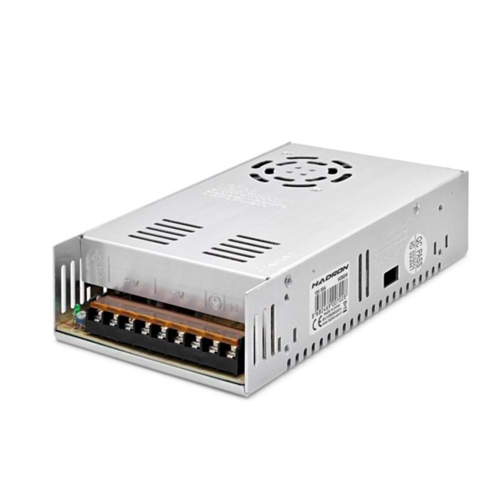 PEACE B2883 LED Kamera Adaptörü Metal Kasalı Fanlı 360W 12V 30A
