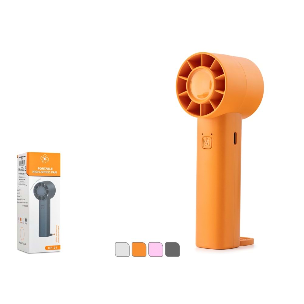 HADRON DF91 Şarjlı Standlı Mini El Fanı 500 mAh 3W