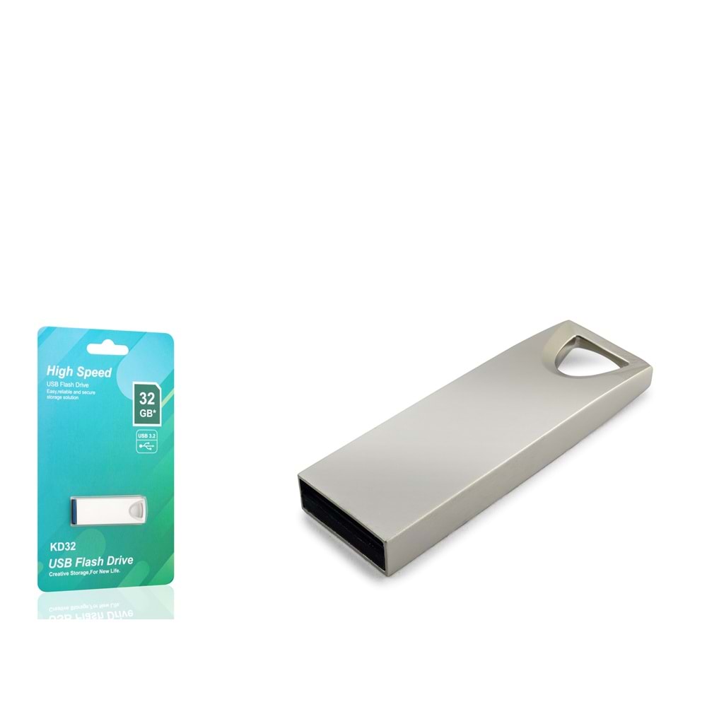 ELBA-32M 32 GB USB 3.2 Metal Gövde Flash Bellek Gri