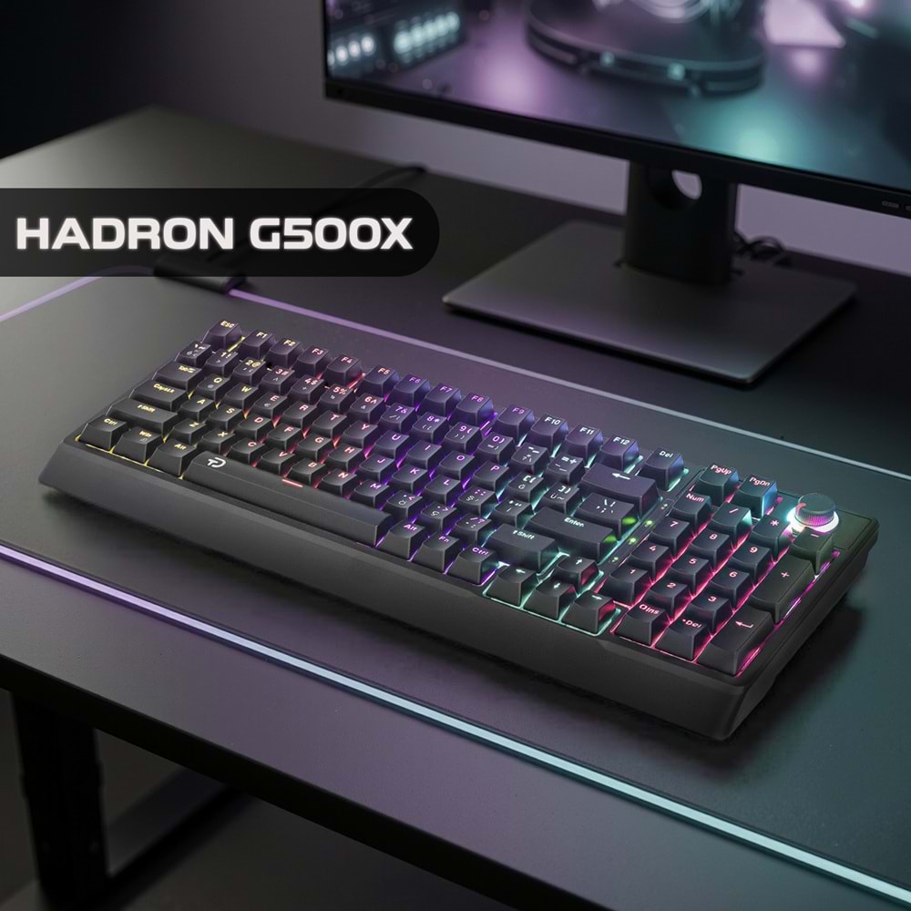 GOOD PRO G500XB Mekanik Gaming Klavye Blue Switch RGB 104 Tuş Siyah