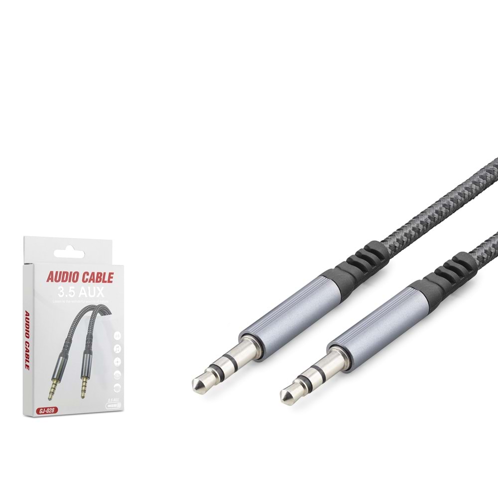 HADRON GJ028 3.5 mm TRRS Ses Kablosu 1 m Siyah