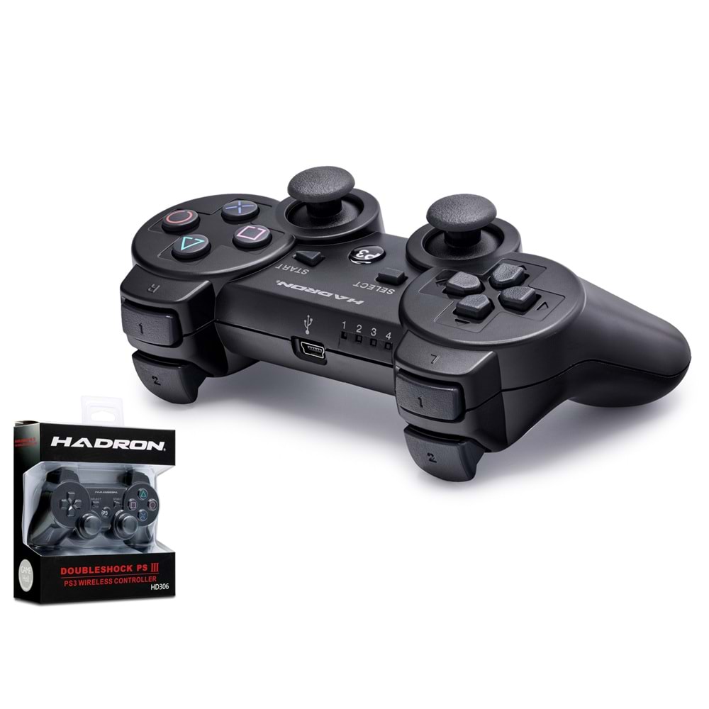 HADRON HD306S Bluetooth GamePad Oyun Kolu PS3 Uyumlu DoubleShock III Siyah