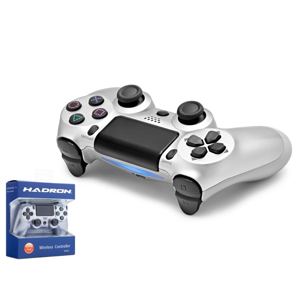 HADRON HD323 Bluetooth GamePad Oyun Kolu PS4 Uyumlu DoubleShock 4 Gri