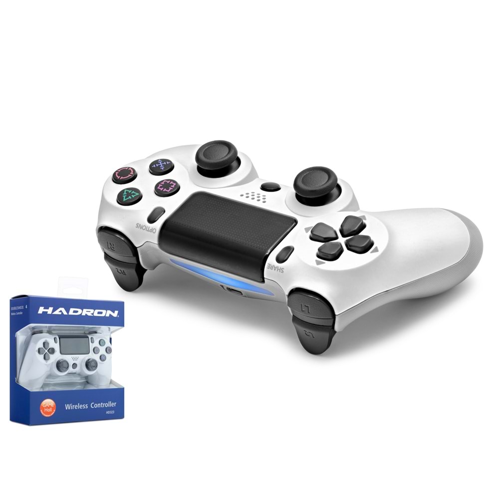 HADRON HD323B Bluetooth GamePad Oyun Kolu PS4 Uyumlu DoubleShock 4 Beyaz