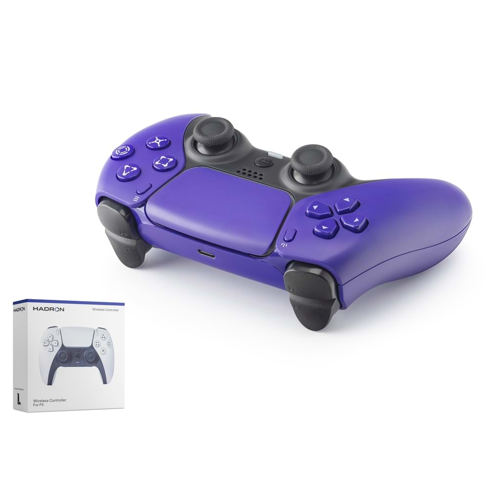 HADRON HD332U Kablosuz GamePad Oyun Kolu PS5 Uyumlu Dokunmatik Panelli Mor