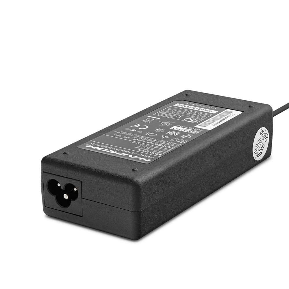 HADRON HD702 Laptop Adaptörü 90W 19V 4.74A 5.5x3.0 mm Siyah