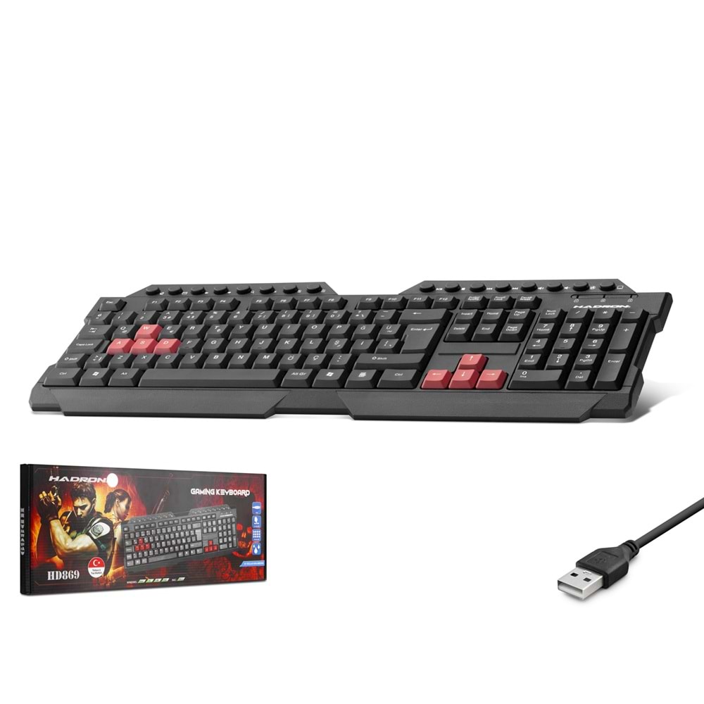 HADRON HD869 Multimedya Gaming Klavye Siyah