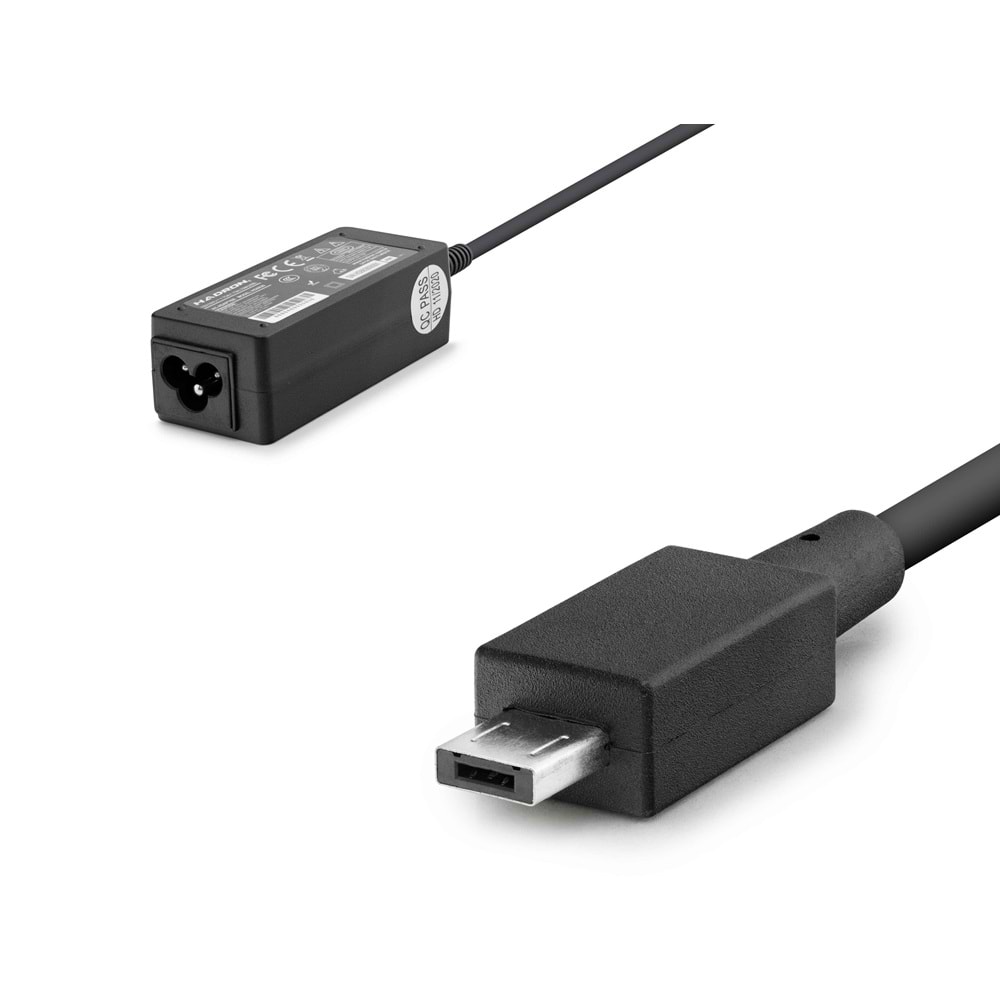 HADRON HD8826 Netbook Adaptörü 33W 19V 1.75A USB Tip 6 Pin Siyah