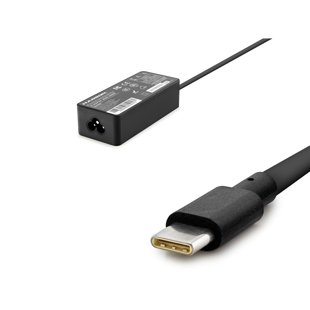 HADRON HD8858 Laptop Adaptörü 65W 20V 3.25A Type-C Siyah