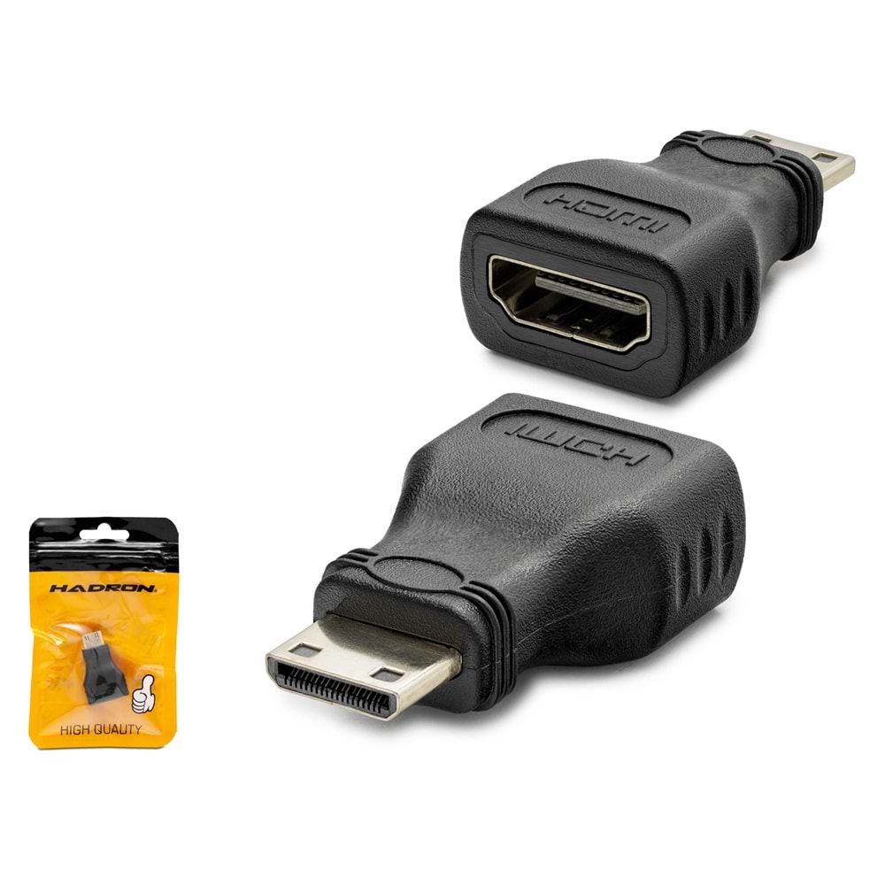 HADRON HDX1268 Mini HDMI to HDMI Adaptör 1080p Siyah