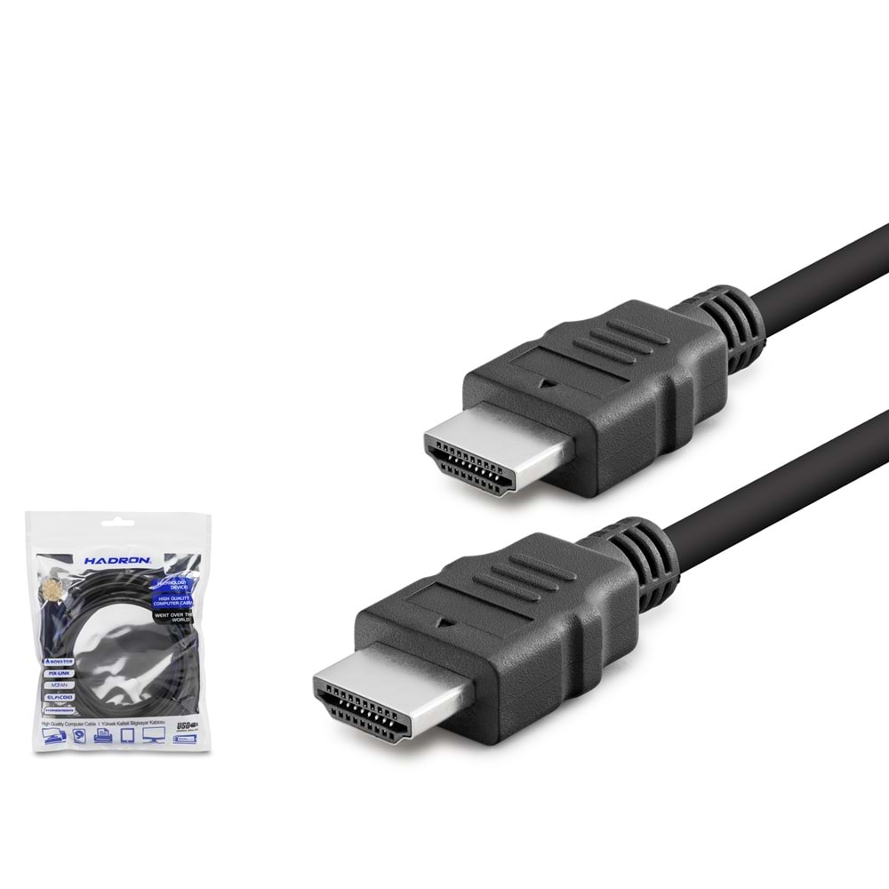 HADRON HDX2005 HDMI Kablo OD 7.3 mm 3 m Siyah