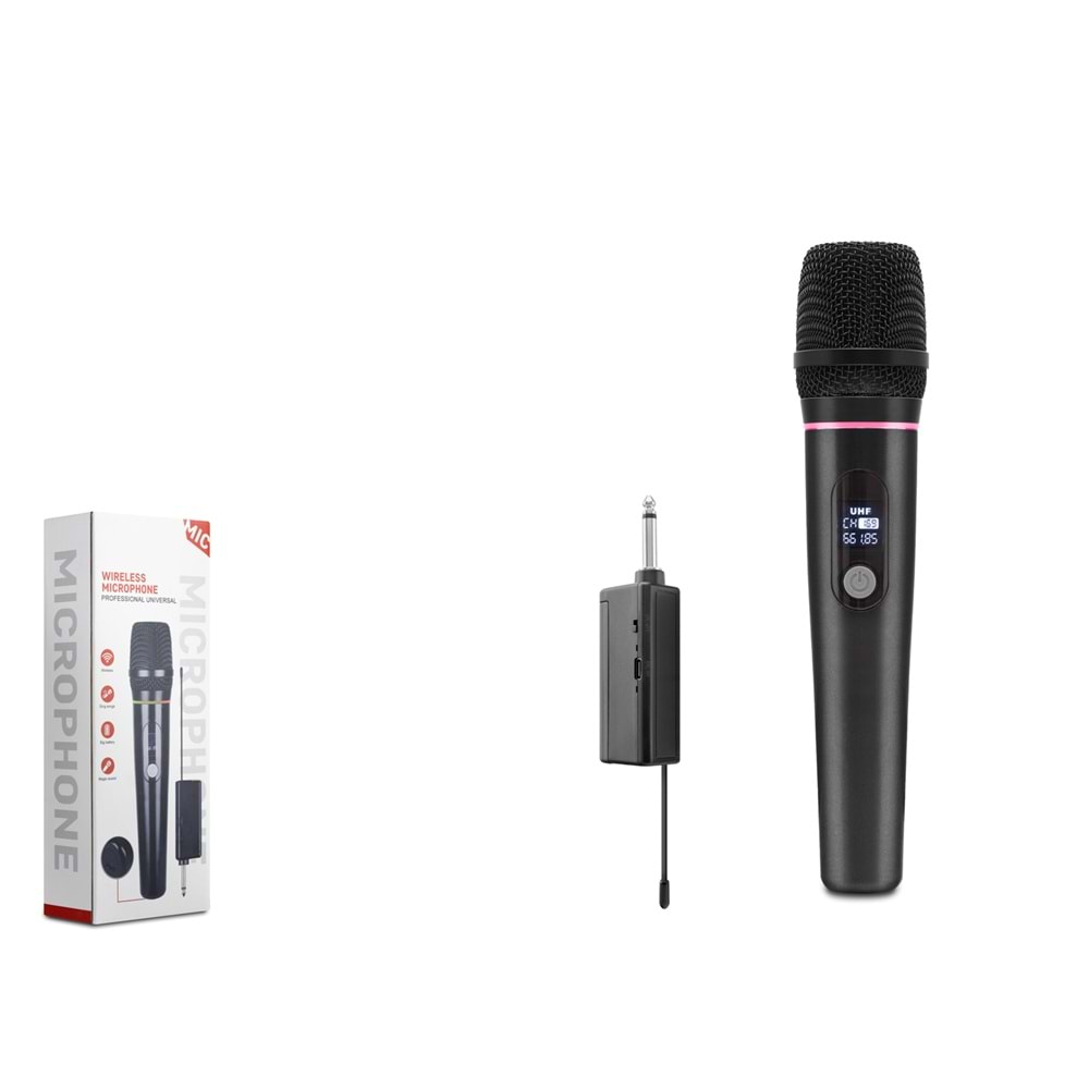 HADRON HDX2790 UHF Kablosuz Mikrofon 6.35 mm Siyah