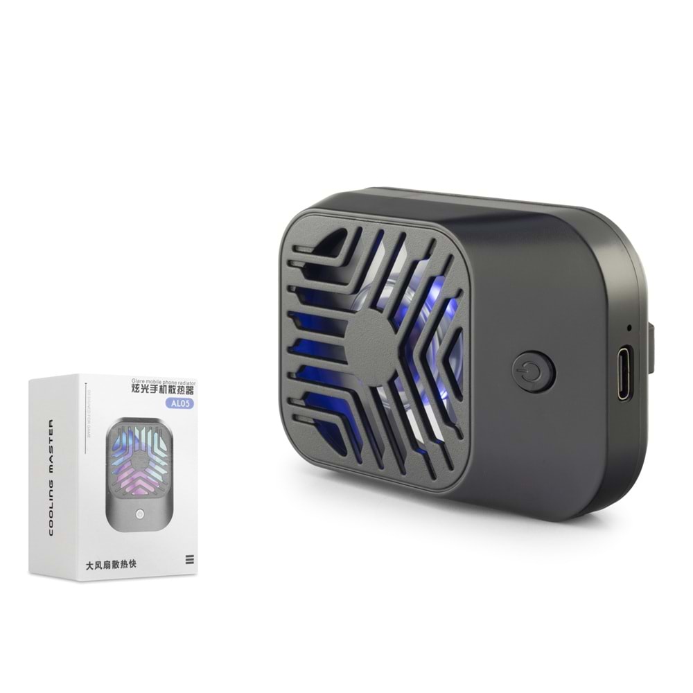 HADRON HDX4389 Klipsli Bataryalı Telefon Soğutucu Fan LED Siyah