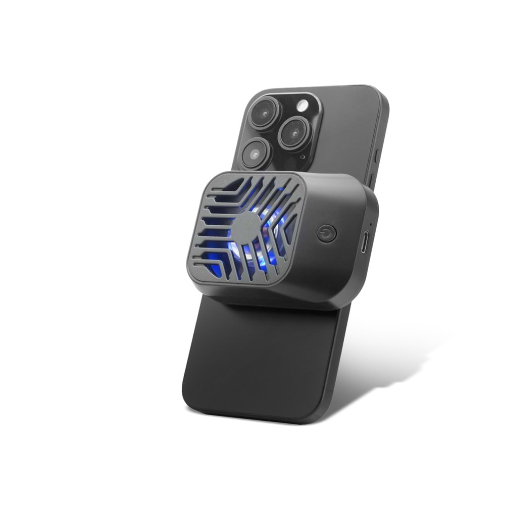 HADRON HDX4389 Klipsli Bataryalı Telefon Soğutucu Fan LED Siyah