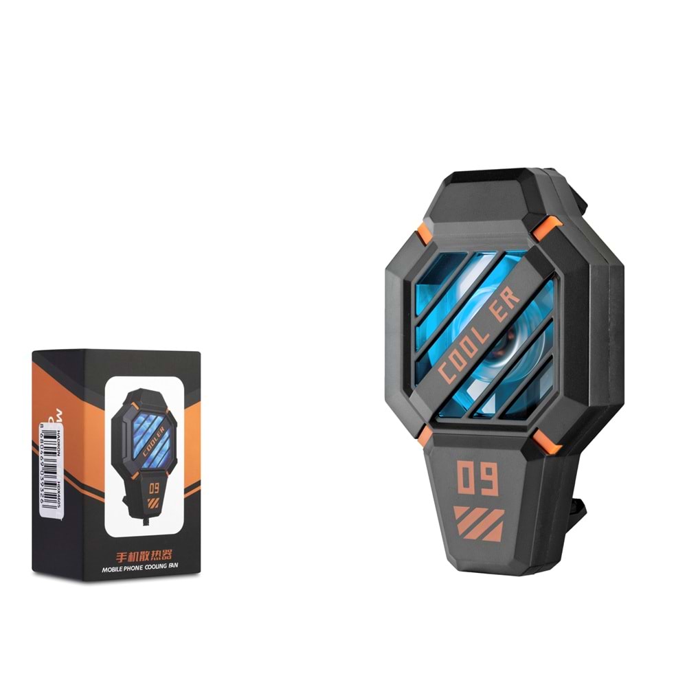 HADRON HDX4392 Klipsli Bataryalı Telefon Soğutucu Fan LED Siyah