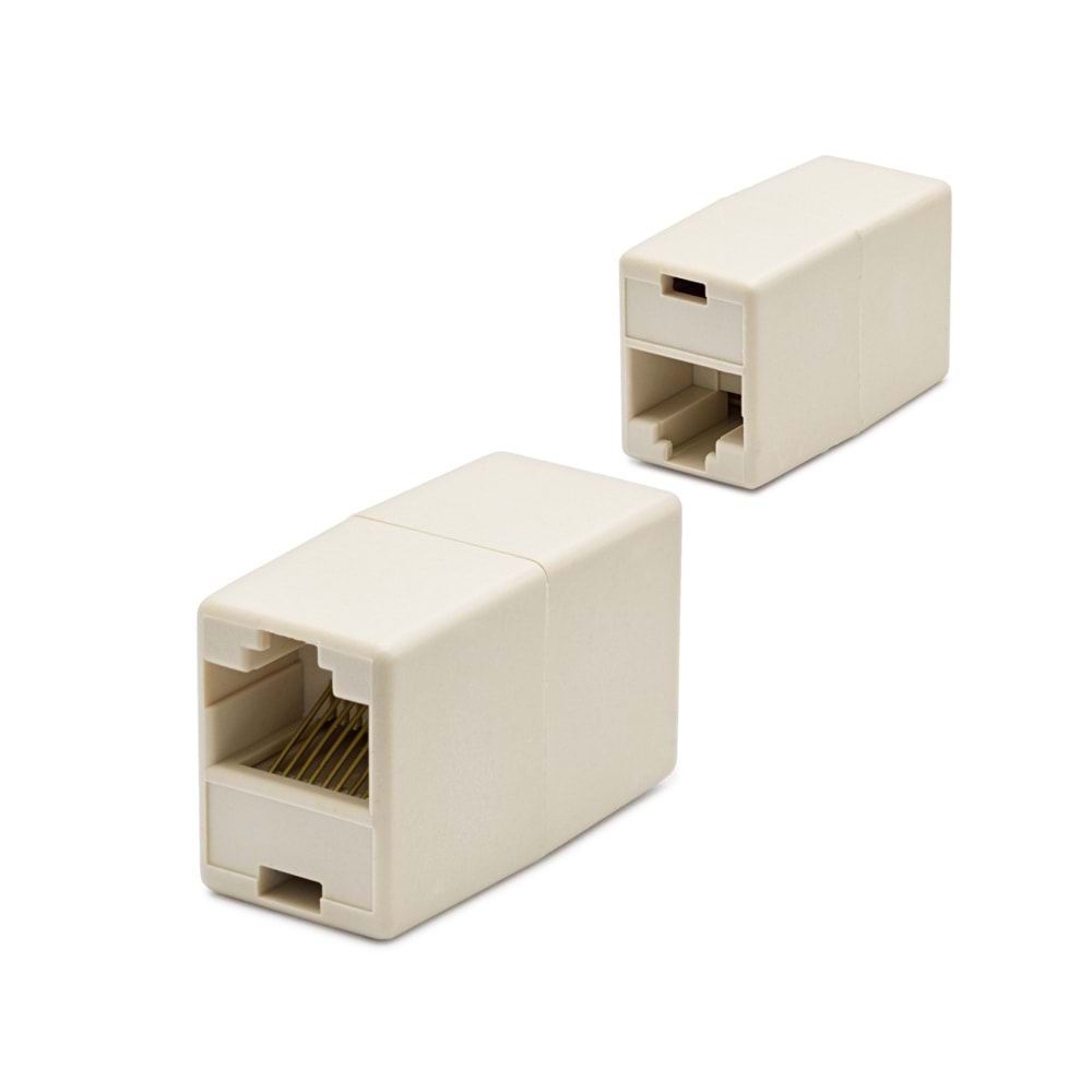 HADRON HDX5006 RJ45 Uzatma Adaptörü Ethernet Coupler Beyaz