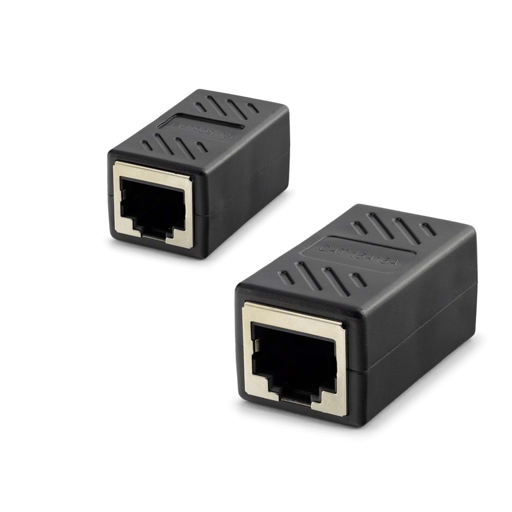 HADRON HDX5066 RJ45 Uzatma Adaptörü Ethernet Coupler Siyah