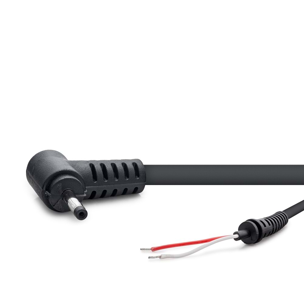 HADRON HDX5513 Laptop Adaptör DC Jack Kablosu 2.0x0.7 mm L Tip 1.2 m 90W Siyah