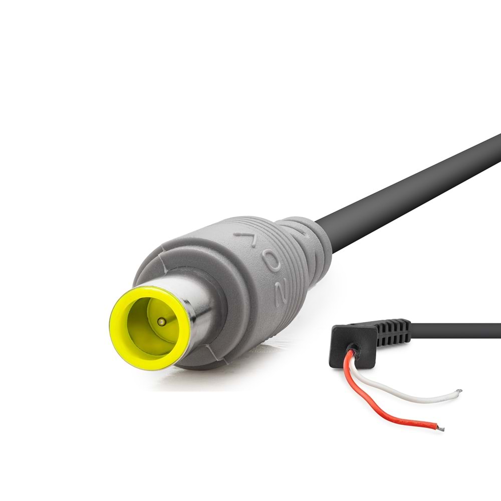 HADRON HDX5545 Laptop Adaptör DC Jack Kablosu 7.9x5.0 mm 1.2 m 90W Siyah