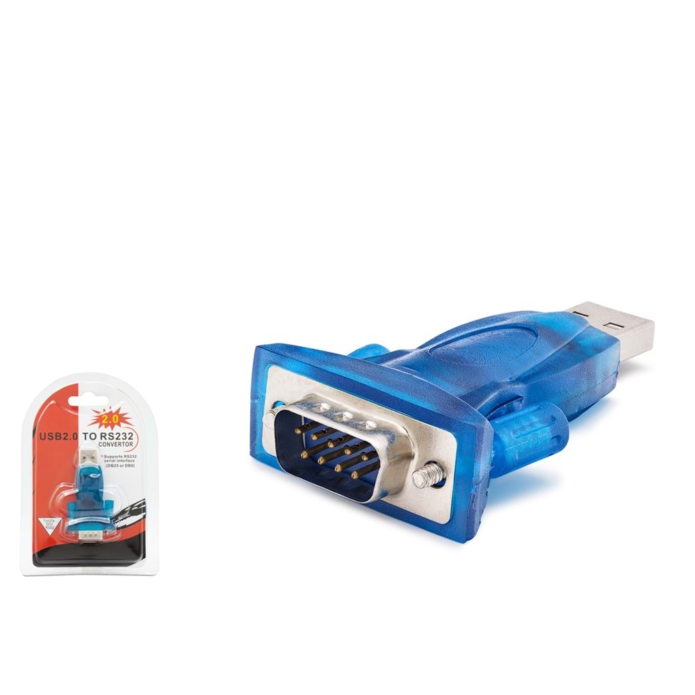 HADRON HDX7511 USB to RS232 Seri Port Çevirici Mavi