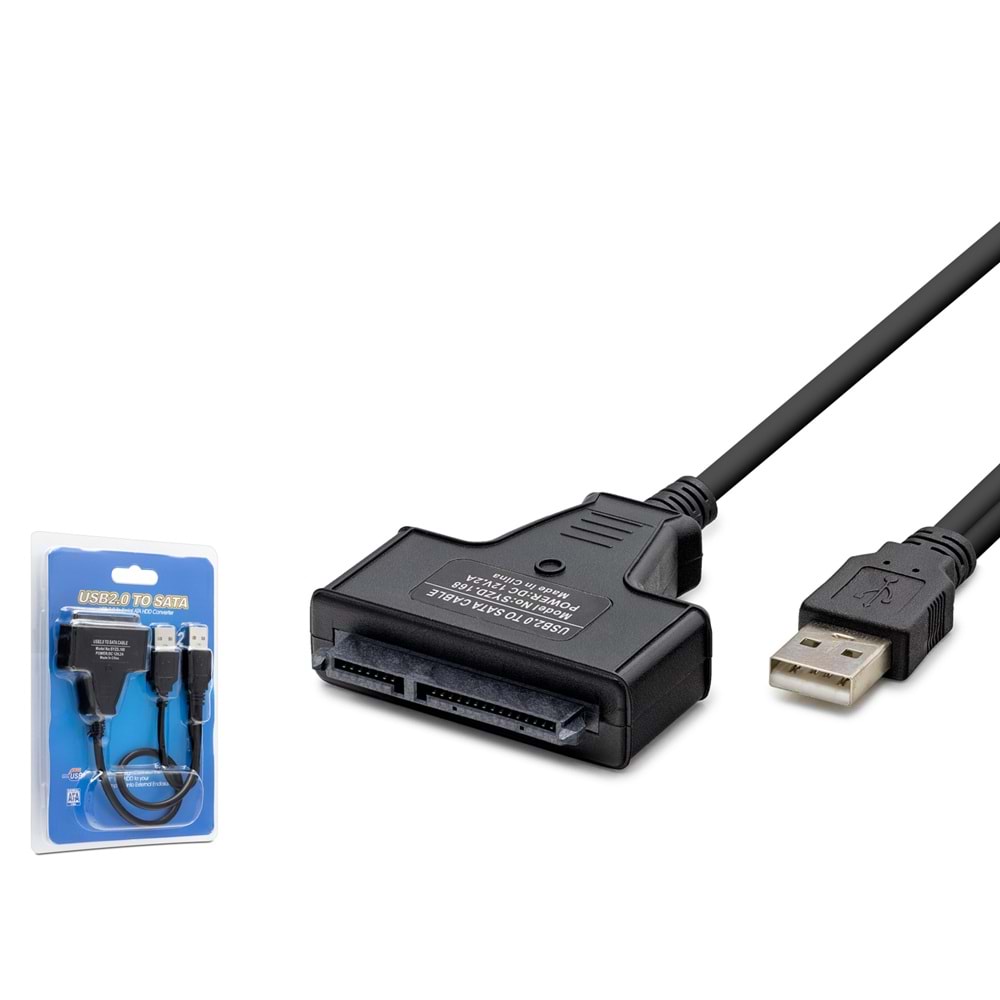 HADRON HDX7547 USB to SATA HDD SSD Dönüştürücü Kablo 38 cm Siyah