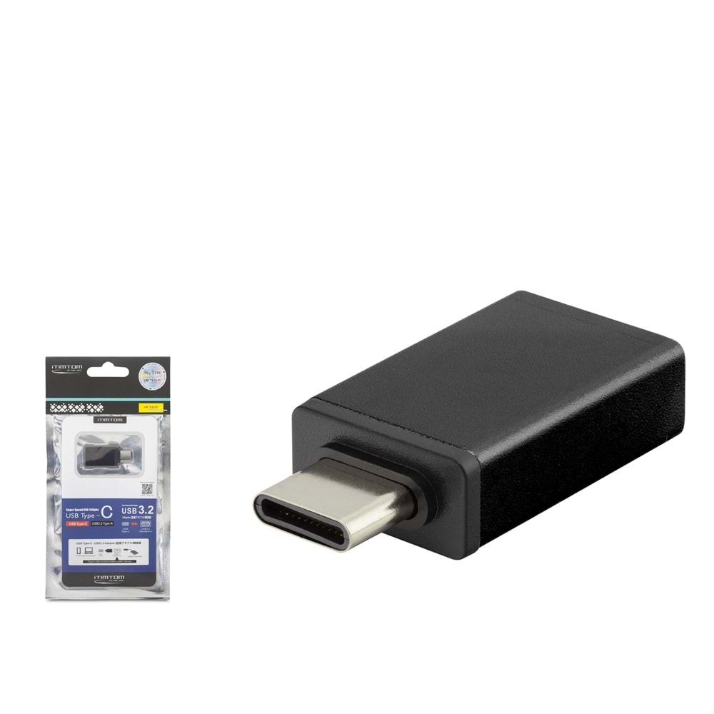 iETOP HDX7899 Type-C to USB 3.2 OTG Metal Gövde Dönüştürücü Adaptör Siyah