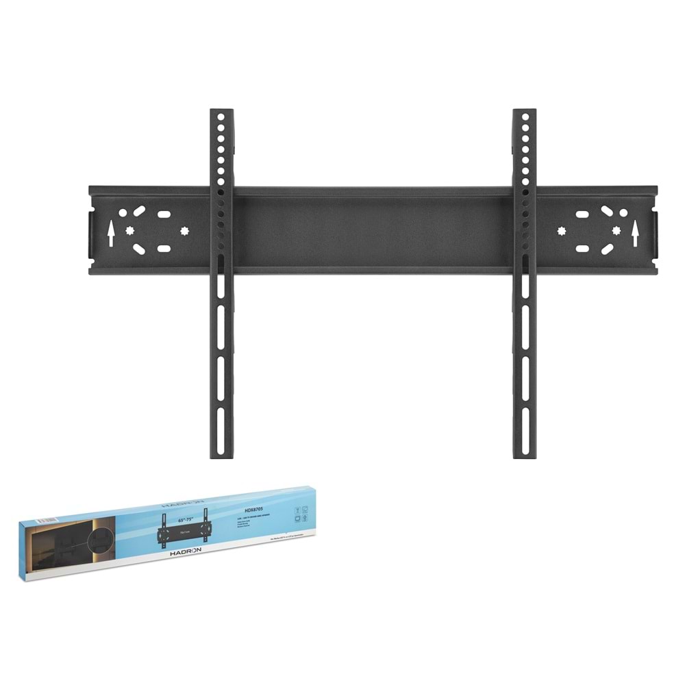 HADRON HDX8705 TV Askı Aparatı 65-75 İnç 50 Kg Siyah