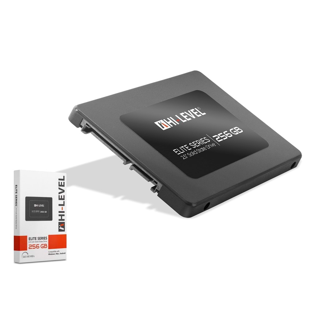 HI-LEVEL HLV-SSD30ELT SSD 256 GB SATA III 2.5 İnç 560 540 MB/s Elite Seri Siyah