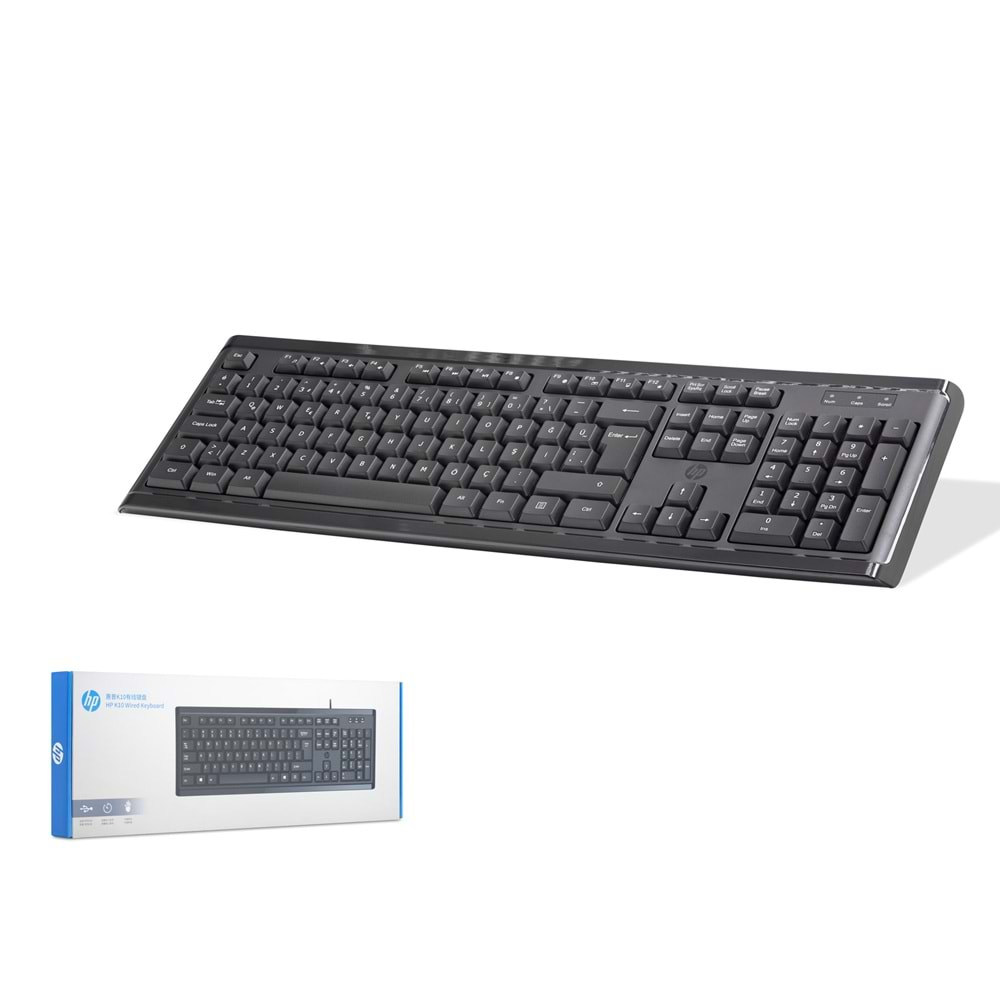 HP 6CB78PA K10 Multimedya Klavye Siyah