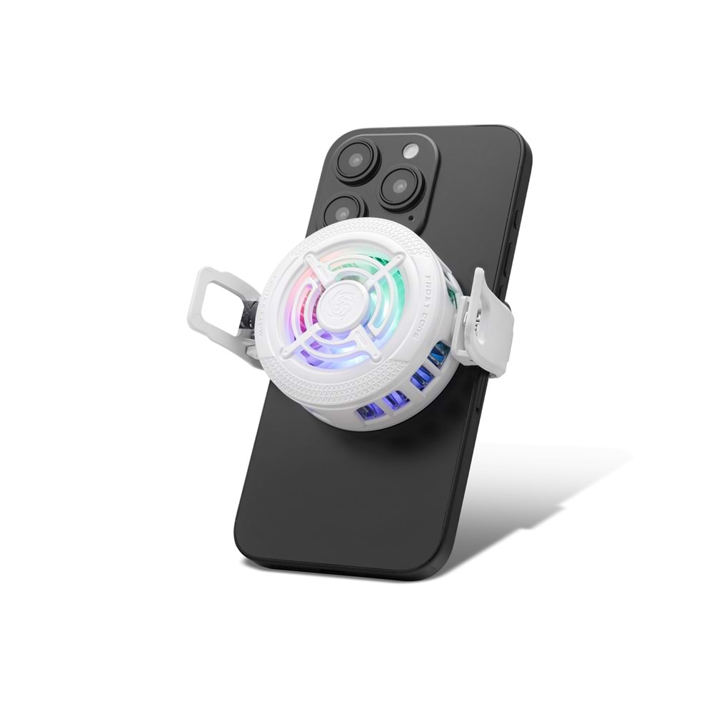 HADRON K56 Klipsli Telefon Soğutucu Fan RGB Beyaz