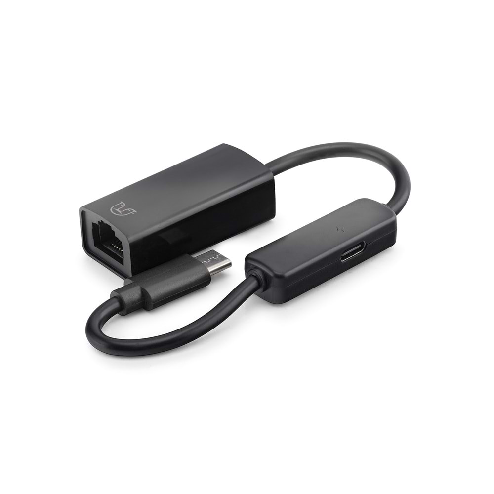 NONAP L118 Type C USB 2.0 Ethernet Adaptör 10/100 Mbps PD Güç Destekli Siyah