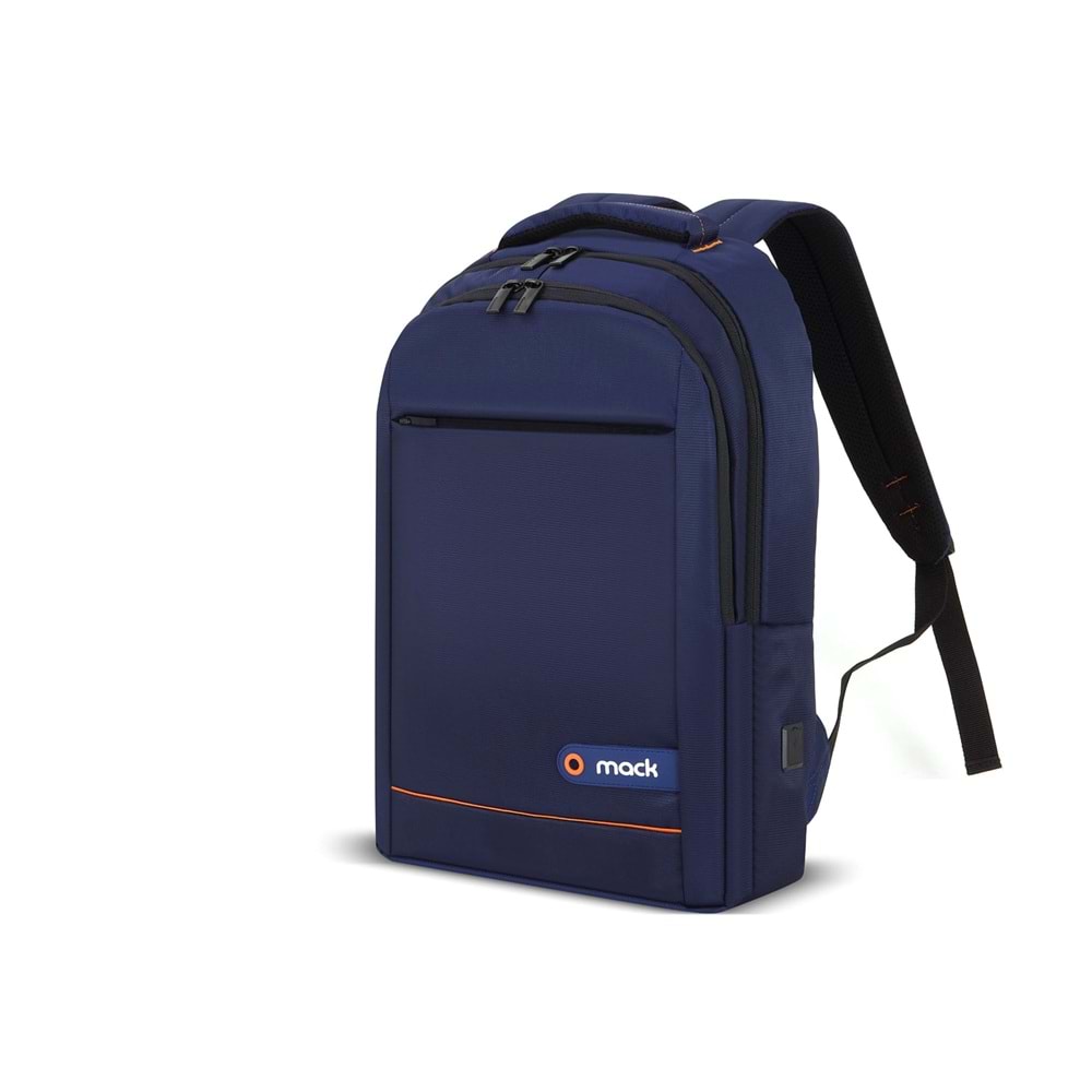 MACK MCC006BL Office 15.6 İnç USB Notebook Sırt Çantası Lacivert