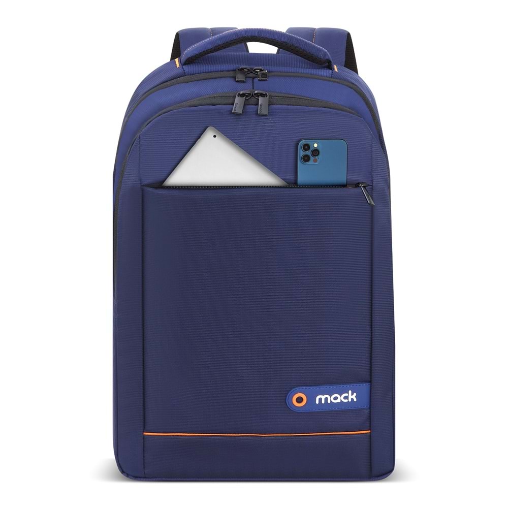 MACK MCC006BL Office 15.6 İnç USB Notebook Sırt Çantası Lacivert