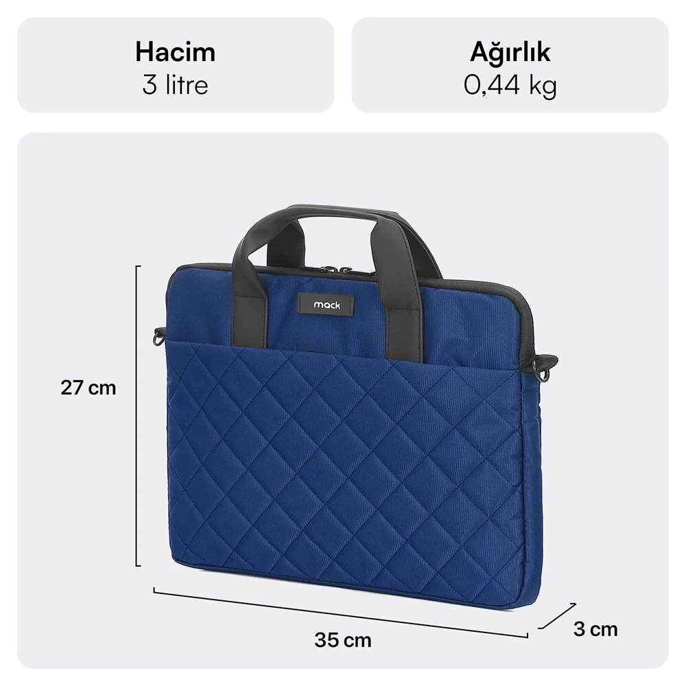 MACK MCC903 Iksy 14.1 İnç Notebook Çantası Lacivert