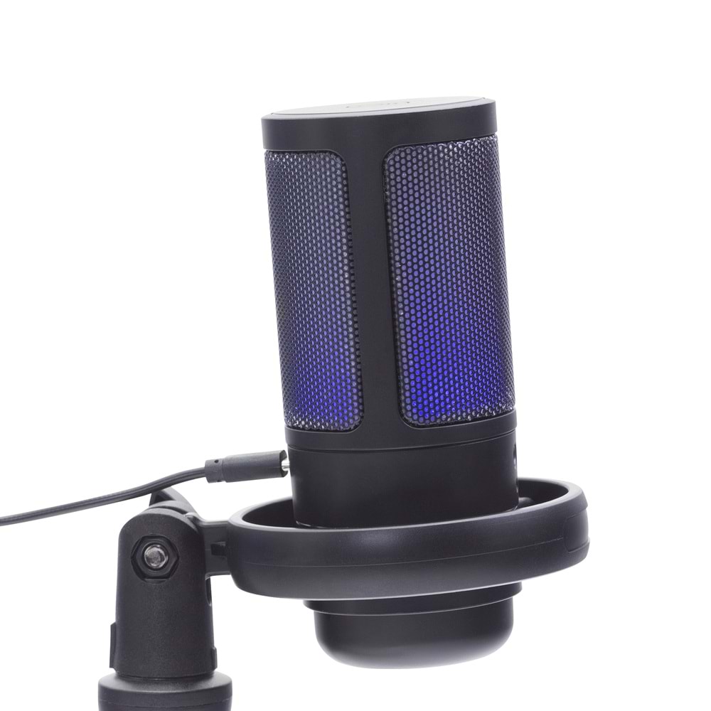 HADRON ME6S Gaming RGB Tripod Mikrofon Type-C 192kHz 24Bit Siyah