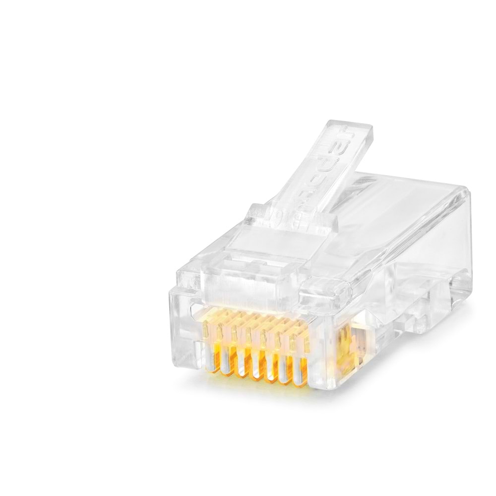 NODAR ND2415 CAT6 EZ RJ45 Konnektör 100 Adetli Paket Şeffaf