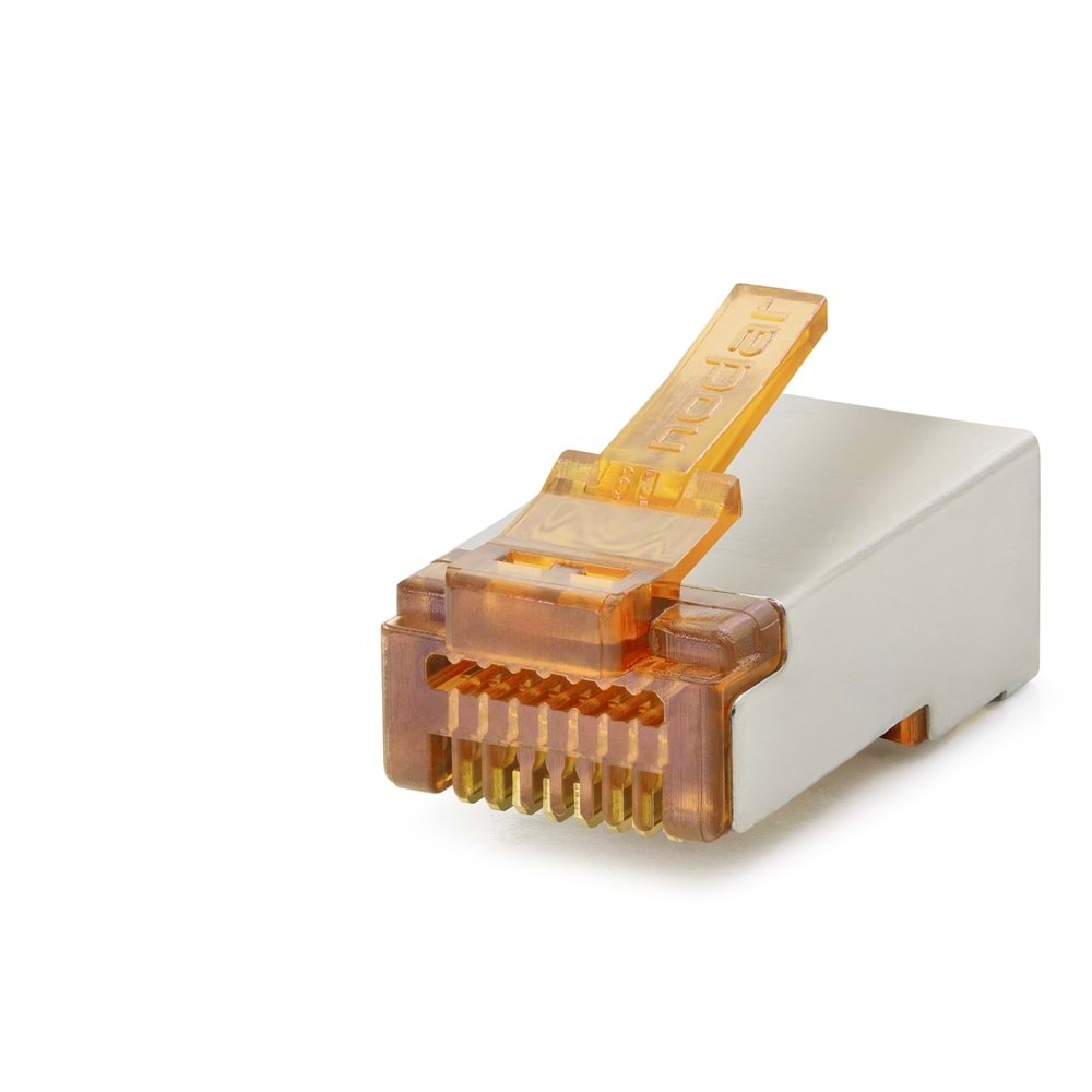 NODAR ND2421 CAT6E EZ RJ45 Metal Konnektör 100 Adetli Kutu Turuncu