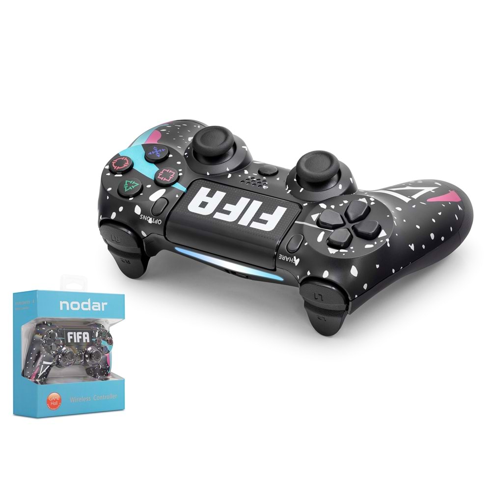 NODAR ND400R Bluetooth GamePad Oyun Kolu PS4 Uyumlu DoubleShock 4 Karışık Renkli