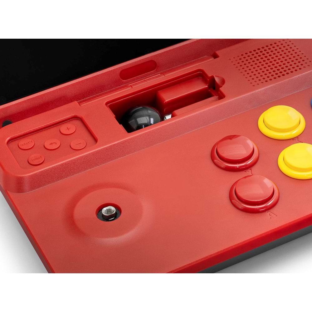 NODAR ND753 Retro Mini Arcade El Oyun Konsolu 10 İnç Katlanabilir Ekranlı Kırmızı