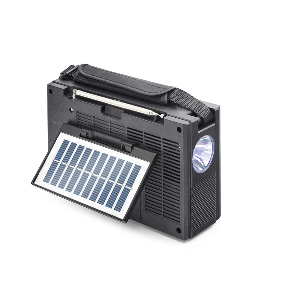NNS NS9952BTS Bluetooth Nostaljik FM Radyo TWS USB TF Solar Şarjlı 5W Taşınabilir Hoparlör