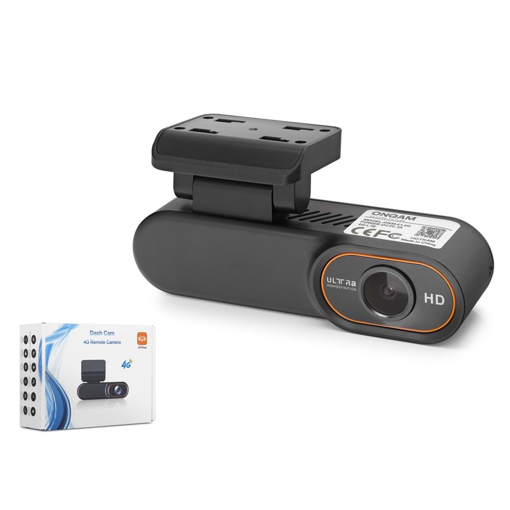 ONQAM ONM-41-4G Araç İçi Kamera 3 MP 4G SIM Kartlı Siyah