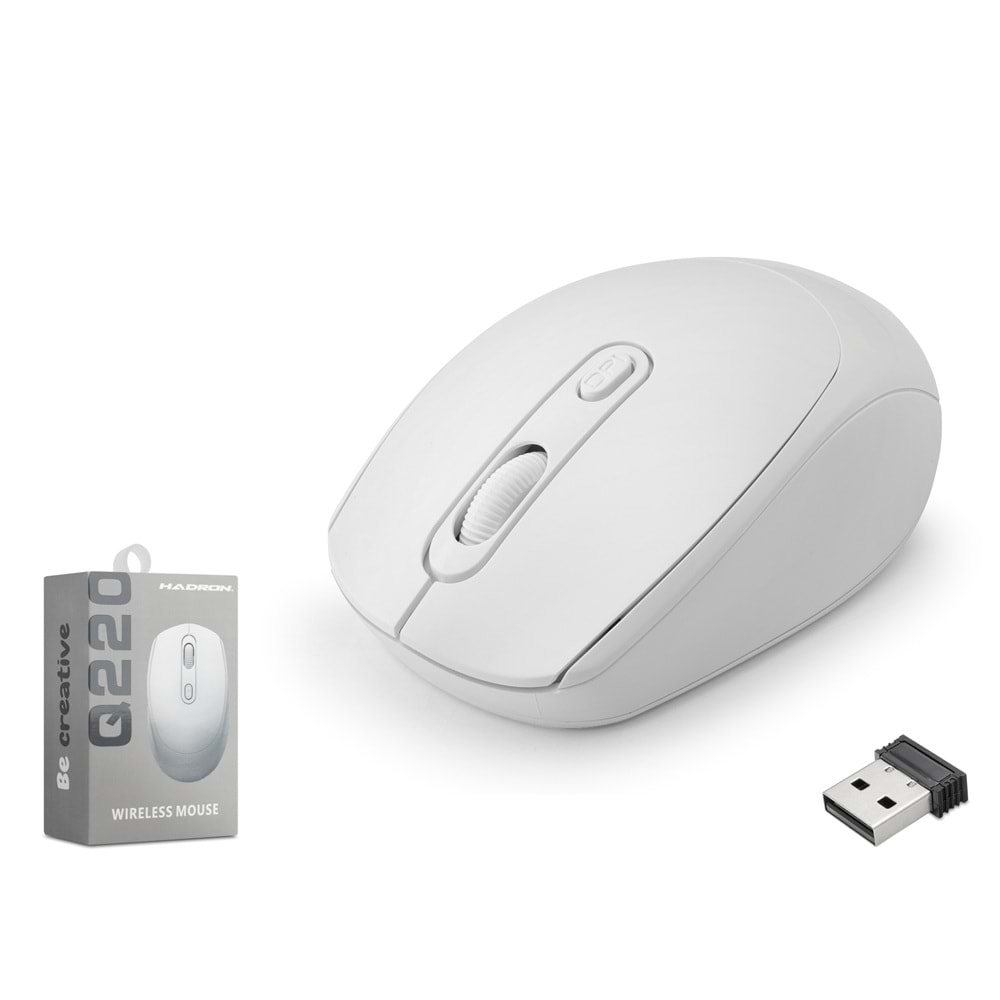 HADRON Q220W Kablosuz Mouse 1600 DPI Beyaz