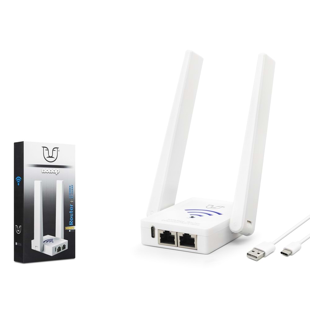 NONAP R316 WiFi Repeater Router Access Point 300 Mbps Beyaz