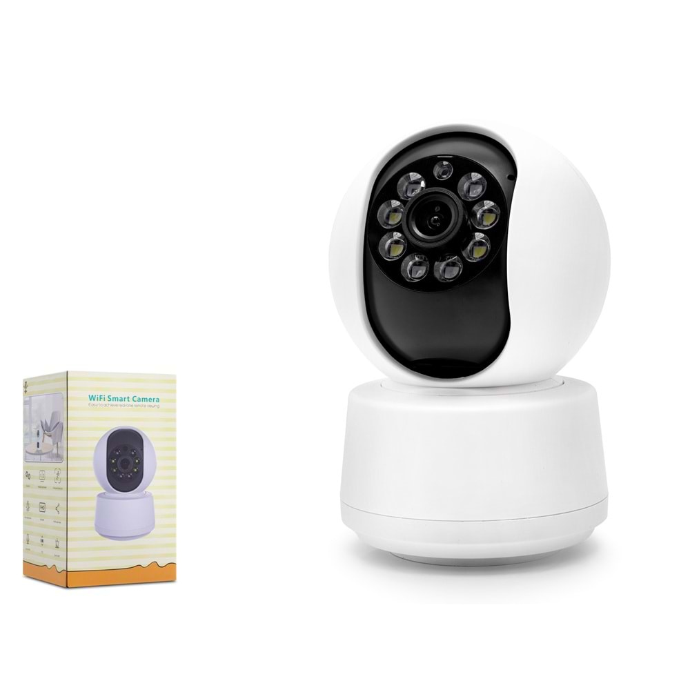 VENAS RX-5800AI Wi-Fi IP Bebek Kamerası 3MP iCSee PTZ Beyaz