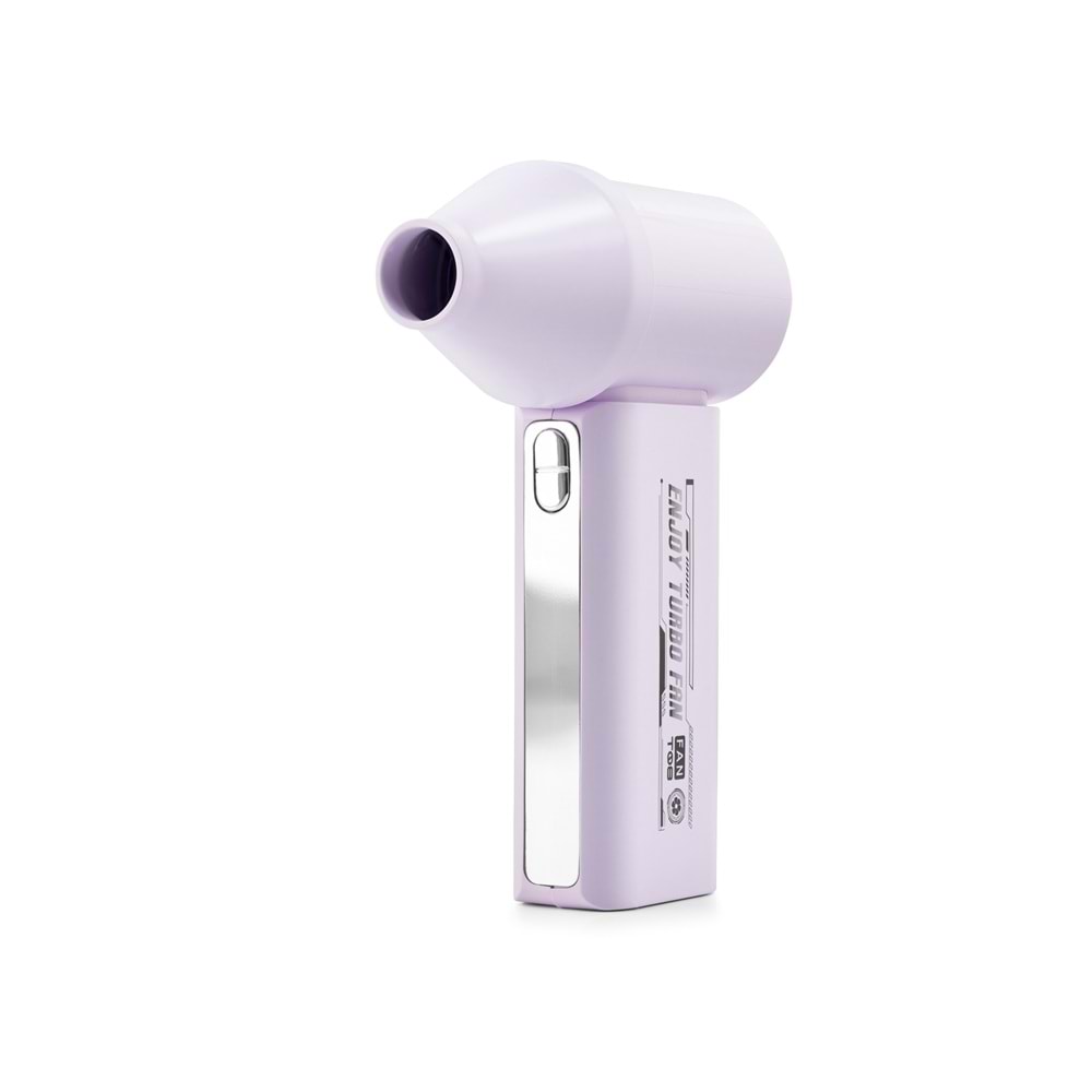 HADRON T08 Şarjlı Standlı Turbo Mini El Fanı 3000 mAh Dijital Göstergeli 100 Kademeli