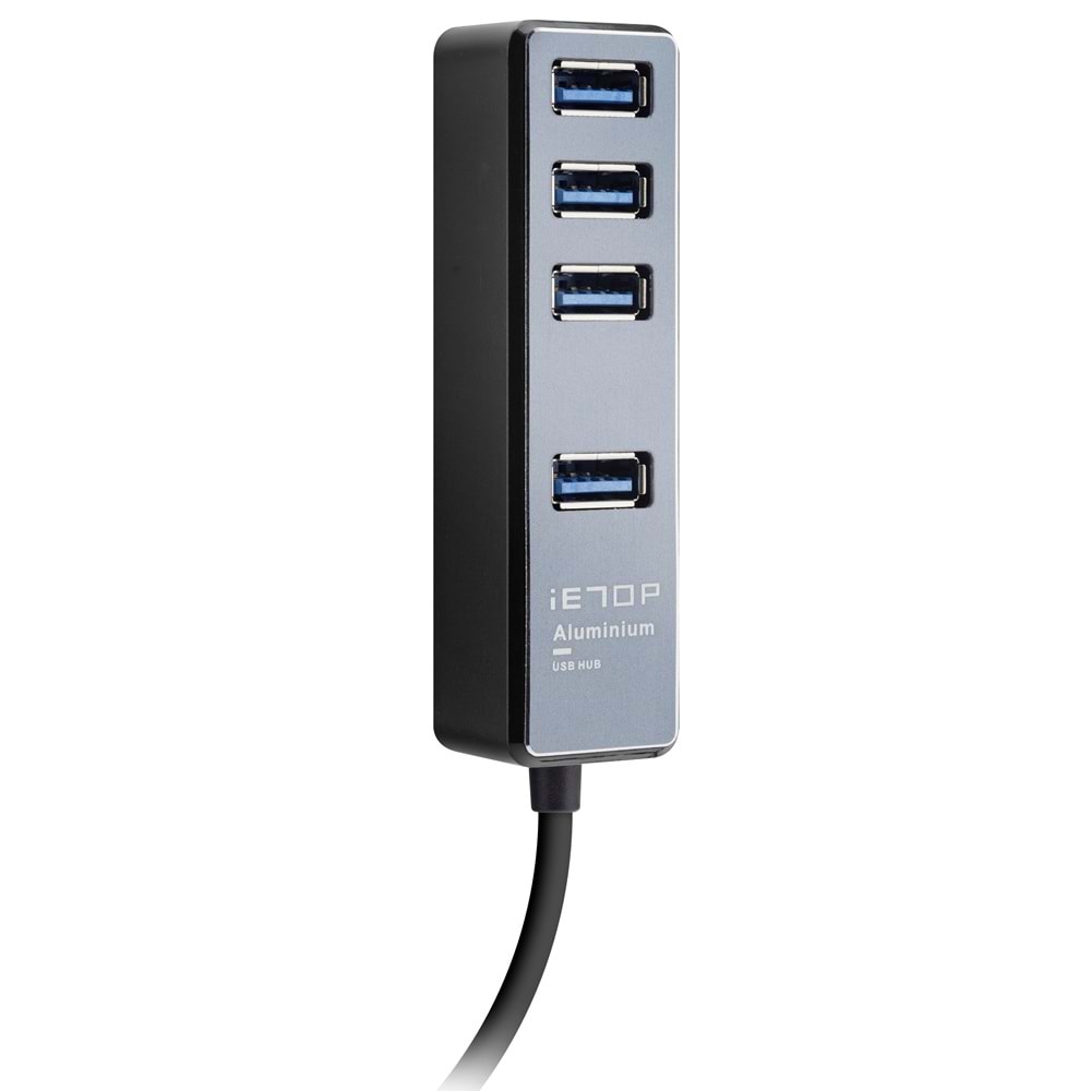 iETOP TU309 USB Type-C 3.2 Gen1 Hub 4 Port 5 Gbps Alüminyum Gri