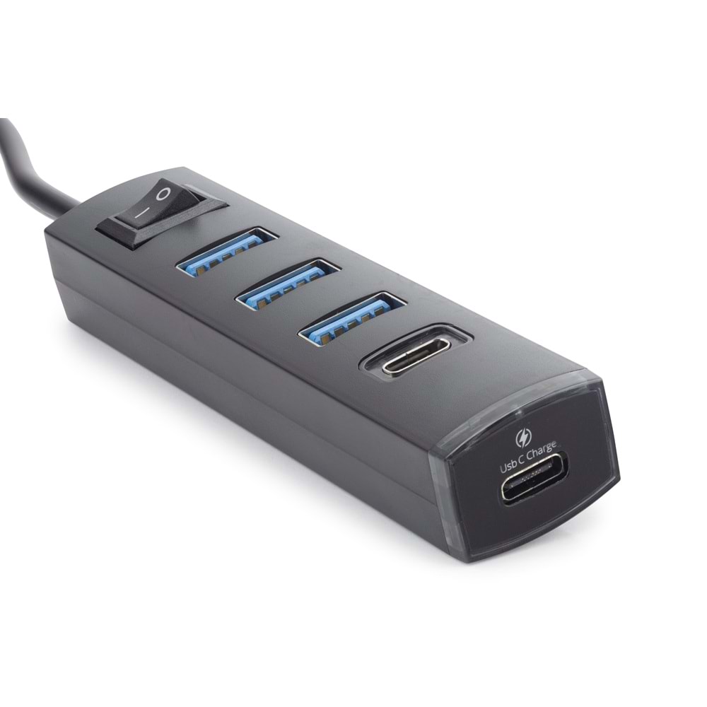 iETOP TU359 USB Type-C 3.2 Gen1 Anahtarlı Hub 4 Port 5 Gbps Siyah