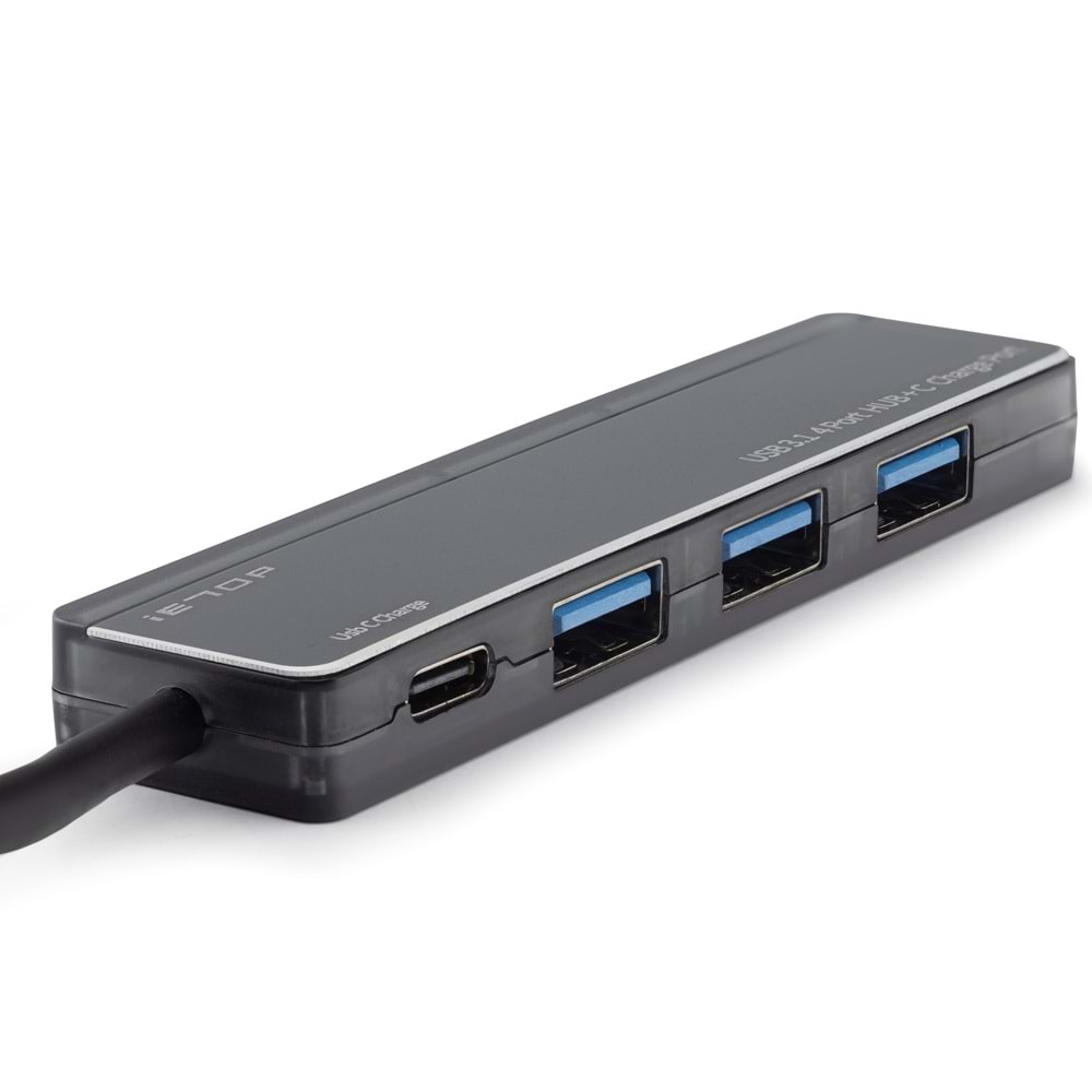 iETOP TU360 USB Type-C 3.1 Gen1 Hub 4 Port 5 Gbps Gri